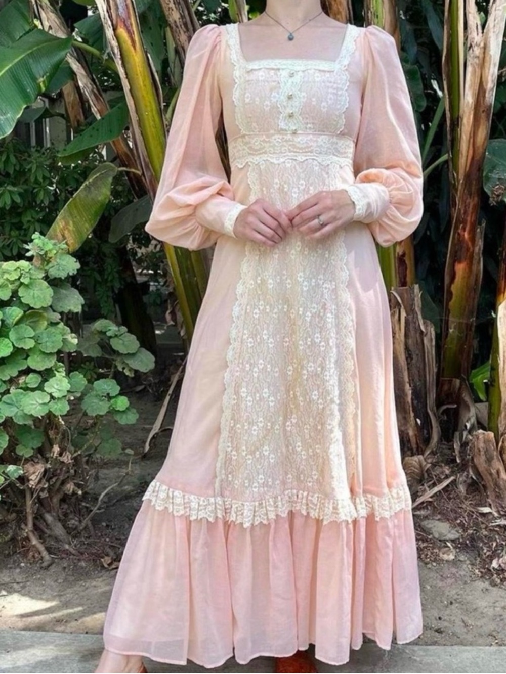 Handmade 70s cottagecore dress